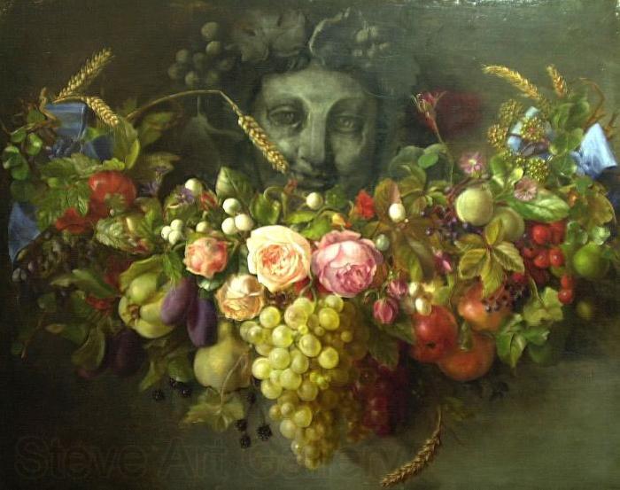 Eloise Harriet Stannard Garland of Fruits and Flowers, painted by Eloise Harriet Stannard Spain oil painting art